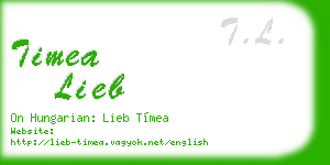 timea lieb business card